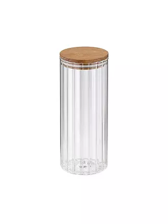 KELA | Bote de almacenamiento DOROTHEA 1,1l Vidrio / Arce | 